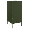 vidaXL Sideboard Olive green Cold-rolled steel 14.2x15.4x31.1 in
