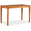 vidaXL Dining Table Solid Wood 46.5"x23.6"x29.9"