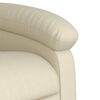 vidaXL Recliner Chair Cream Faux leather with metal and plywood frame