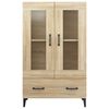 vidaXL Highboard Sonoma Oak 27.6"x12.2"x45.3" Engineered Wood
