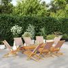 vidaXL Garden Chair Set of 8 Taupe