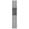 vidaXL Bathroom Cabinet Grey sonoma Engineered wood Tall and narrow
