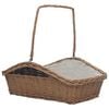 vidaXL Firewood Basket with Handle 24.2"x18.3"x22.8" Brown Willow