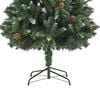 vidaXL Christmas Tree Green and White PVC 70.9in Durable