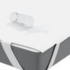 vidaXL Mattress Protector White Polyester with TPU backing 55.1 x 78.7 in