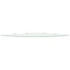 vidaXL Corner Shelf White Tempered safety glass Medium Corner Shelf