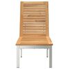 vidaXL Sun Lounger Brown 81.50 x 22.83 x 13.78 in Solid Acacia wood