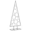 vidaXL Metal Christmas Tree for Decoration Black 70.9"