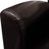 vidaXL Armchair Dark Brown PU Leather Medium Durable Armchair