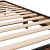 vidaXL Bed Frame Smoked Oak Engineered wood, Metal Small Single