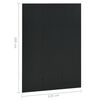 vidaXL 3-Panel Room Divider Black 47.2"x70.9" Steel