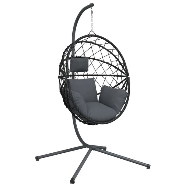 vidaXL Hanging Egg Chair Anthracite