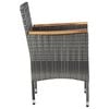 vidaXL Dining Set Grey and brown