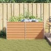 vidaXL Garden Raised Bed Silver Galvanized Steel 63 x 31.5 x 30.3 in
