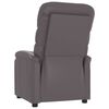 vidaXL Recliner Gray Faux Leather
