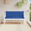 vidaXL Garden Bench Cushion Set of 2 Blue Oxford fabric (100% polyester)