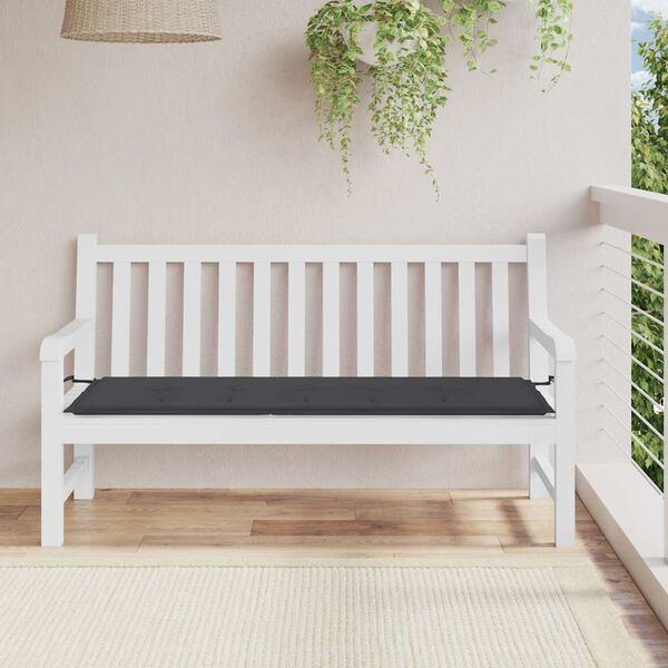 vidaXL Garden Bench Cushion Black Oxford fabric (100% polyester), Foam fiber