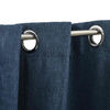 vidaXL Linen-Look Blackout Curtains with Grommets 2 pcs Blue 140x96.5 "