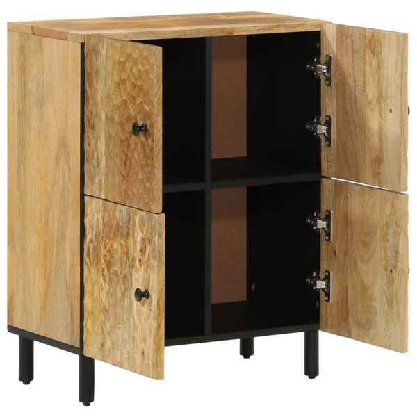 vidaXL Side Cabinet Natural wood Solid mango wood, engineered wood, iron