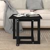 vidaXL Coffee Table Black Solid Pine Wood Medium Durable Coffee Table