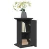 vidaXL Display Stand Black Engineered wood Medium Display Stand Square