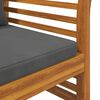 vidaXL Garden Lounge Set Dark Grey Solid Acacia Wood, Polyester Foam
