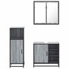 vidaXL Bathroom Furniture Set Grey Sonoma Engineered wood, metal, glass