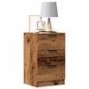 vidaXL Bedside Cabinet Set of 2 Old wood Engineered wood, metal Medium