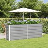 vidaXL Planter Light Grey 480 x 50 x 45 cm Galvanised Steel