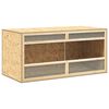 vidaXL Terrarium Brown Engineered wood 39.4 x 18.5 x 18.5 in