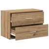 vidaXL Cabinet Artisan Oak Engineered Wood 23.6x12.2x15.7 in Stackable