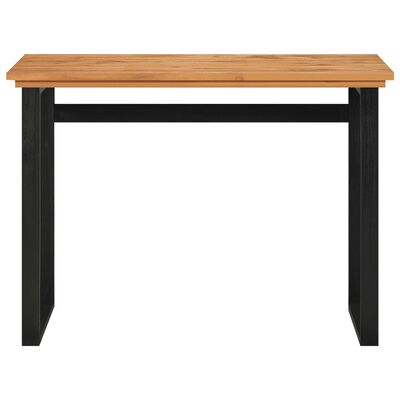 vidaXL Desk 39.4"x17.7"x29.5" Solid Teak Wood
