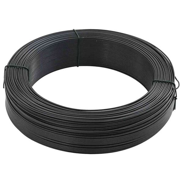 vidaXL Fence Binding Wire 820.2 ' 0.04"/0.06 " Steel Anthracite
