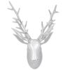 vidaXL Deer Head Decoration Silver Aluminum Large Deer Head Decoration