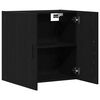 vidaXL Wall-mounted Cabinet Black Oak 23.62 x 12.20 x 23.62 in