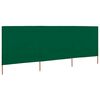 vidaXL Wind Screen Green Non-woven fabric (100% polyester), wood