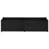 vidaXL Planter Black Solid pinewood Large Planter Rectangular
