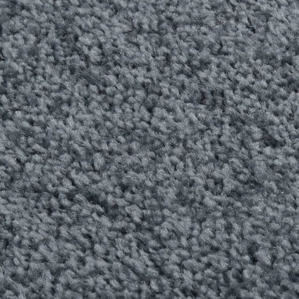 vidaXL Rug Anthracite 100% Polypropylene 55 x 79 in Durable Rug