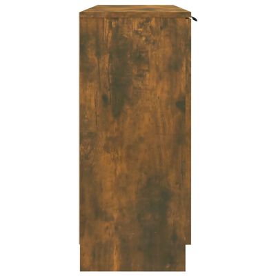 vidaXL Sideboard Smoked Oak 35.6"x11.8"x27.6" Engineered Wood
