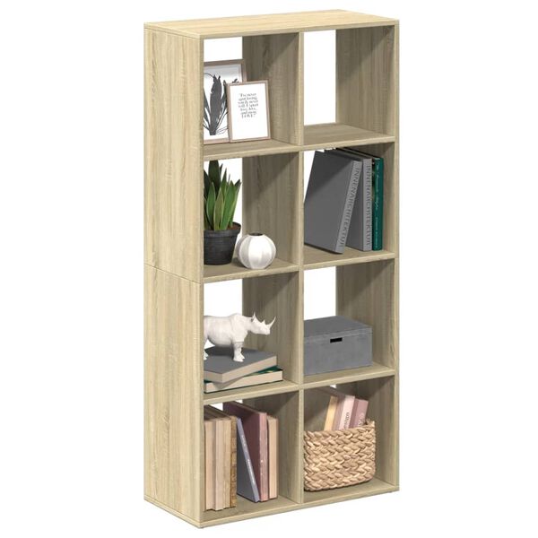 vidaXL Room Divider Bookcase Sonoma oak Engineered wood Medium