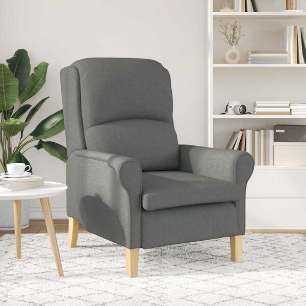 vidaXL Armchair Dark grey 29.92 x 37.01 x 40.16 in Fabric