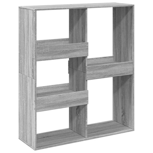 vidaXL Book Cabinet Grey Sonoma Engineered wood Medium Book Cabinet