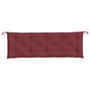 vidaXL Garden Bench Cushion Melange wine red 100% polyester