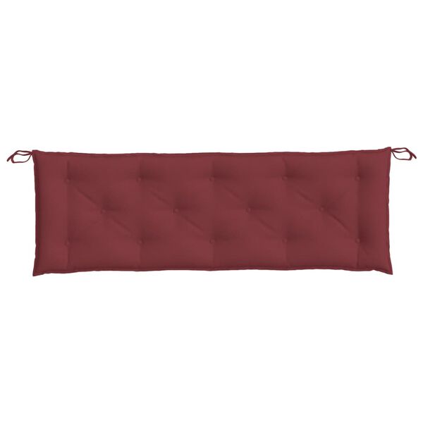 vidaXL Garden Bench Cushion Melange wine red 100% polyester