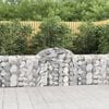 vidaXL Gabion Basket Set of 30 Silver Galvanized iron
