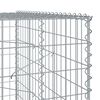 vidaXL Gabion Basket Silver Galvanized Iron Large Gabion Basket
