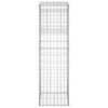 vidaXL Gabion Basket Post 15.7"x15.7"x55.1" Iron