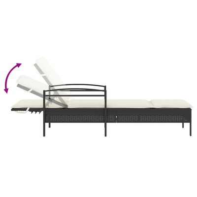 Diagram illustrating adjustable backrest of the chaise lounge