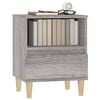 vidaXL Bedside Cabinet Set of 2 Grey sonoma
