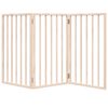 vidaXL Dog Gate Set of 3 White Poplar wood Foldable, Freestanding